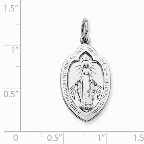 Sterling Silver Miraculous Medal (30X15MM)