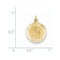 14k Yellow Gold Guardian Angel Charm Medal (20X15MM)