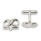 Sterling Silver Infinity Cuff Links, 19.7X18.4MM