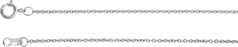 Geometric Necklace in Rhodium-Plated 14k White Gold, 16-18"