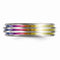 Edward Mirell Titanium Triple Groove Multi-Color Anodized 6mm Wedding Band