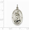 Sterling Silver St. Christopher Medal (30X15MM)