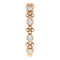 Diamond Beaded Ring, 14k Rose Gold (0.25 Ctw, Color G-H, I1 Clarity)