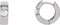 Diamond Solitaire Hoop Earrings, Rhodium-Plated 14k White Gold (1/2 Ctw, Color G-H, Clarity I1)