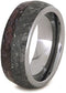 The Men's Jewelry Store (Unisex Jewelry) Dinosaur Bone, Gibeon Meteorite 8mm Comfort-Fit Tungsten Ring, Size 7