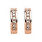 Diamond Hoop Earrings, 14k Rose Gold (1/6 Ctw, Color GH, Clarity SI1)