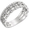 Diamond Stacking Ring, Sterling Silver (.11 Ctw, G-H Color, I1 Clarity), Size 7