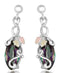 Mystic Fire Topaz Marquise Earrings, Sterling Silver, 12k Green and Rose Gold Black Hills Gold Motif