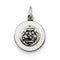 Sterling Silver Antiqued Baptismal Medal (17X12MM)