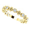 Genuine Diamond Beaded Ring, 14k Yellow Gold (.25 Ctw, G-H Color, I1 Clarity)