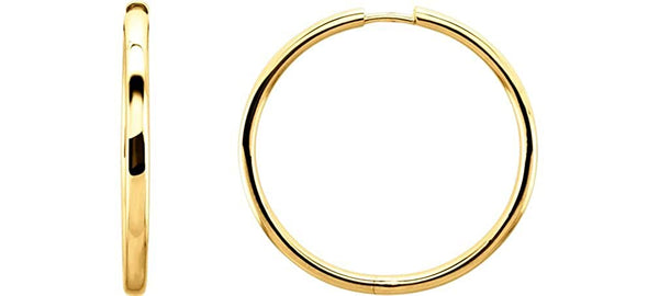 Hoop Earrings, 14k Yellow Gold (24mm)