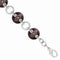 Rain Collection Black Titanium 21mm and Sterling Silver Anodized Copper Color Link Bracelet, 8"