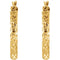 Pierced Diamond Cut Hoop Earrings, 14k Yellow Gold