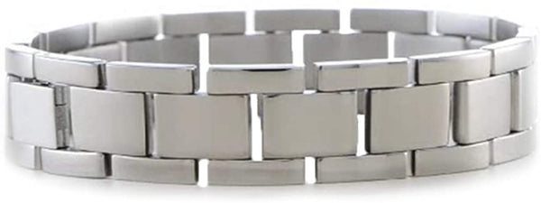 Men's Polished Titanium 13mm Bracelet, 8.5 Inches