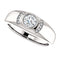 Men's Diamond Rhodium Plate 14k White Gold Band, Size 11 (.50 Cttw, GH Color, I1 Clarity)