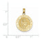 14k Yellow Gold St. Christopher Medal Pendant (19X17MM)