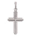 Platinum Inlay Cross Pendant (25.10X12.50 MM)