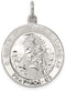 Sterling Silver Queen of the Holy Scapular Medal (30X20MM)