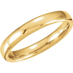 4.5mm 14k Yellow Gold Euro-Style Light Comfort-Fit Band, Size 7.5