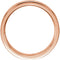 Satin Finish Grooved 3MM Comfort Fit 14k Rose Gold