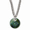 Edward Mirell Black Titanium Teal Anodized and Sterling Silver Pendant Necklace, 16"-18"