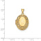 14k Yellow Gold Four Picture Oval Locket