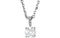 Diamond Pendant Necklace in 14k White Gold, 18" (1/4 Cttw)