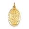 24k Gold-Plated Sterling Silver St. Christopher Medal (30X16MM)