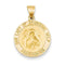 14k Yellow Gold Our Lady Of Perpetual Help Medal Pendant (20X19MM)