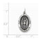 Sterling Silver Our Lady Of Guadalupe Medal (24X13MM)