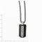 Edward Mirell Black Titanium and Sterling Silver Thorn Pendant Necklace, 20"