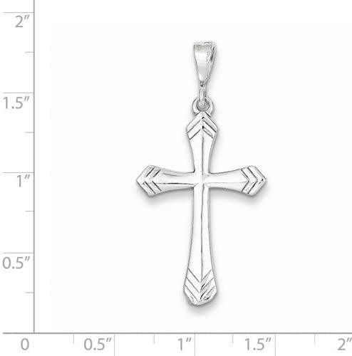 The Men's Jewelry Store 14k White Gold Passion Cross Pendant