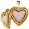 Diamond-Cut Heart with Cross 14k Yellow Gold Locket Pendant (16X15.75 MM)