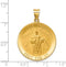 14k Yellow Gold St. Jude Thaddeus Medal Pendant (28X25MM)