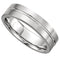 Satin Finish Grooved 6mm Comfort Fit Continuum Sterling Silver