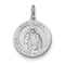 Rhodium-Plated Sterling Silver Spanish St. Anne Medal Pendant (21X19MM)