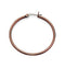 Chocolate IP Hoop Stainless Steel Earrings (40mm)