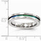 Radiance Collection Gray and Rainbow Anodized Titanium 4mm Band, Size 8.5