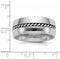 Edward Mirell Cobalt and Sterling Silver Braided 9mm Comfort-Fit Band, Size 8