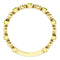 Genuine Peridot Beaded Ring, 14k Yellow Gold, Size 6.75