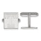 Rhodium-Plated Sterling Silver Temple University Cuff Links, 16X13MM