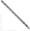 Men's Brushed and Polished Stainless Steel 8mm link Bracelet, 8.75 Inches