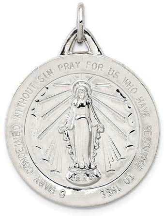 Sterling Silver Miraculous Medal (33X25MM)