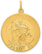 24k Gold-Plated Sterling Silver St. Christopher Medal (32X20MM)