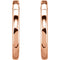 Hoop Earrings, 14k Rose Gold (29mm)