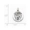 Sterling Silver Antiqued St. Florian Medal (22X15MM)