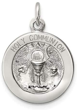 Sterling Silver Holy Communion Medal (20X15MM)