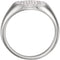 Platinum Diamond Pave Ring, (1/3 Ctw, Color G-H, Clarity SI2-SI3), Size 6