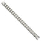 Men's Brushed and Polished Stainless Steel 12mm Black Diamonds Bracelet, 8.5" (0.39 Ctw)