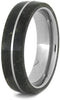 The Men's Jewelry Store (Unisex Jewelry) Green Box Elder Burl Wood 5mm Titanium Comfort-Fit Wedding Band, Size 6.75